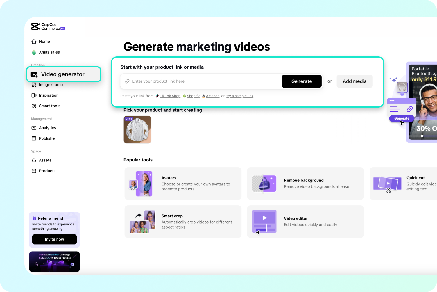 Masukkan tautan produk atau unggah gambar